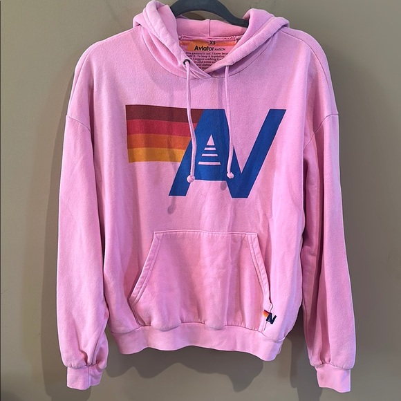Aviator Nation Tops - Aviator nation neon pink hoodie